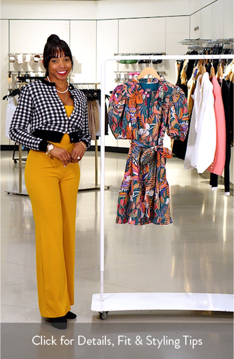 Ruffle Tie Waist Cotton Dress, sales video thumbnail