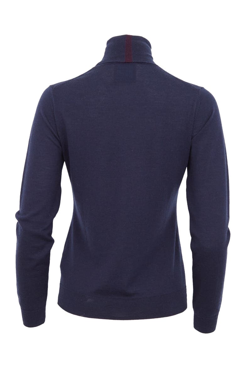 Rona Cashmere Blend Turtleneck Sweater, Alternate, color, Navy