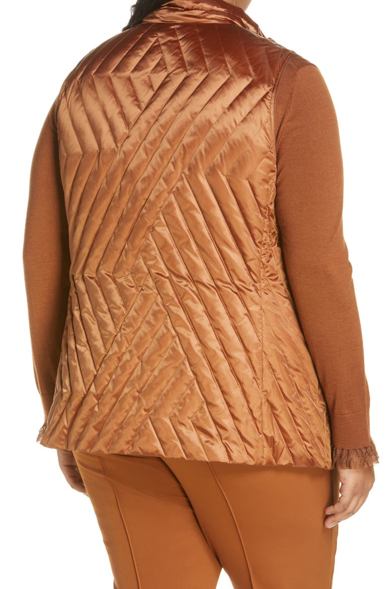 Bellamy Satin Tech Reversible Down Vest, Alternate, color, CAPPUCCINO