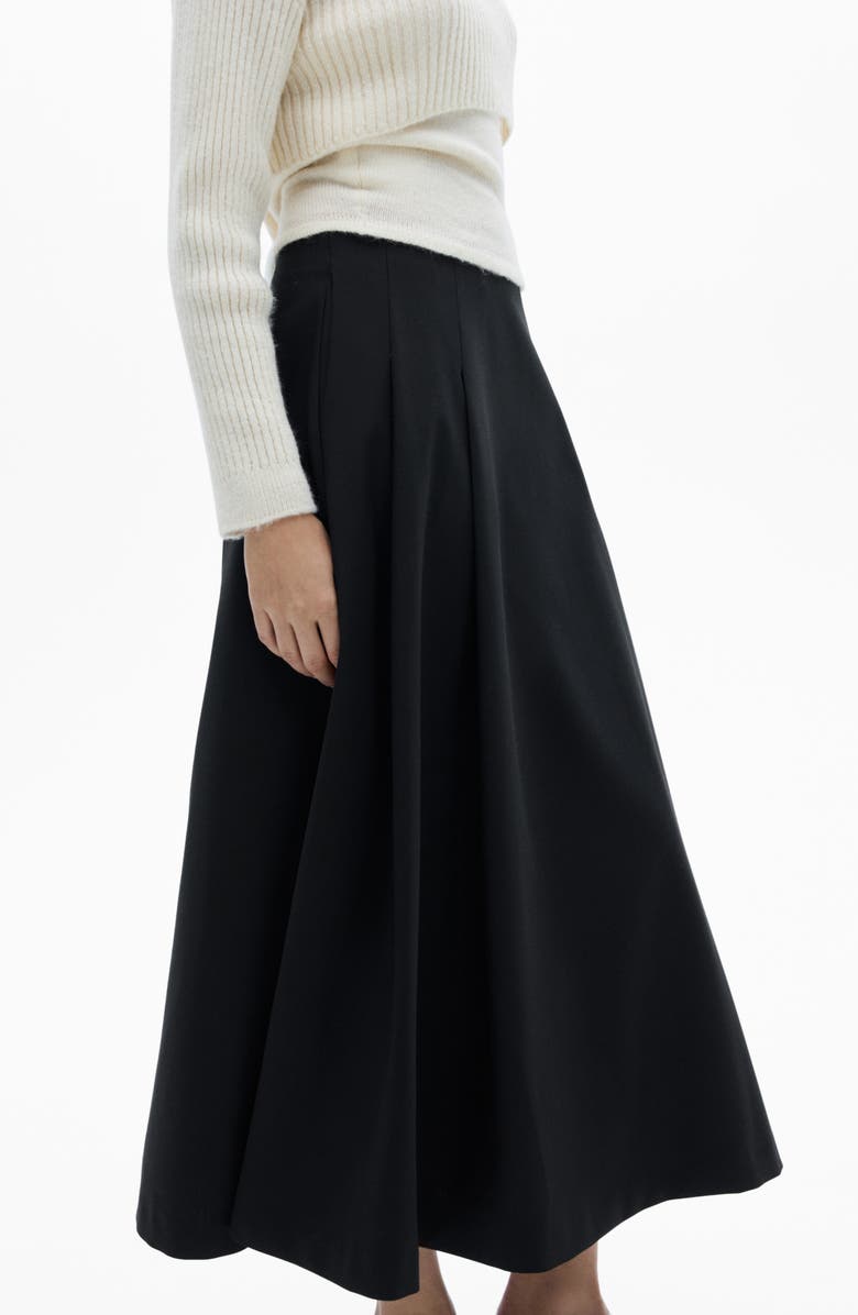 MANGO Flare Maxi Skirt, Alternate, color,