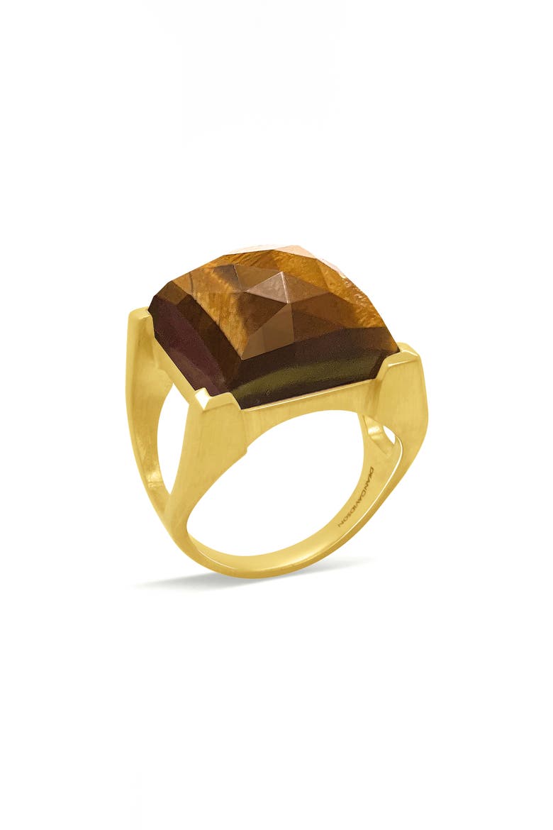 Plaza Tiger's Eye Ring, Alternate, color, TIGER EYE/ GOLD
