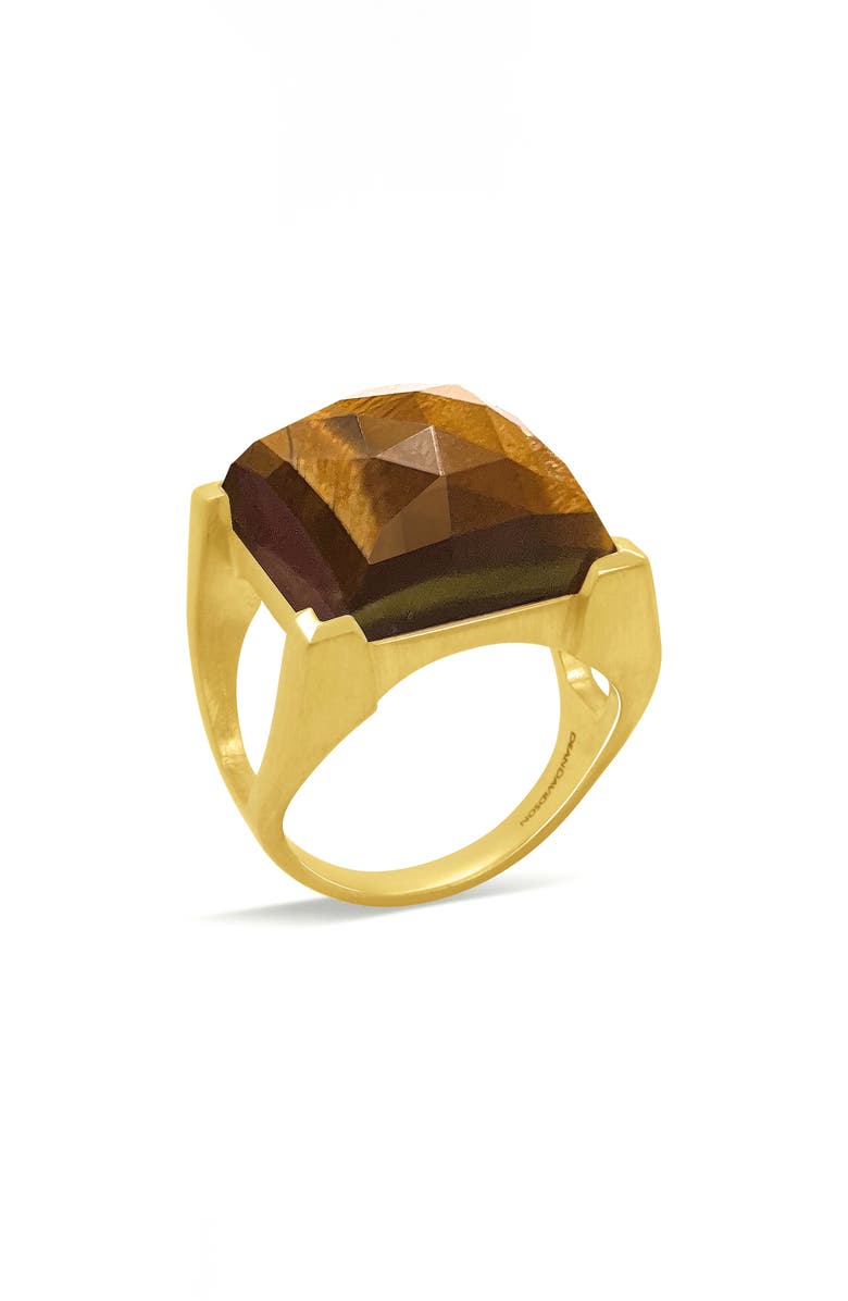 Dean Davidson Plaza Tiger's Eye Ring, Alternate, color, Tiger Eye/ Gold