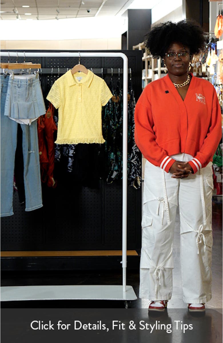 Kids' Ruffle Hem Lace Polo, sales video thumbnail