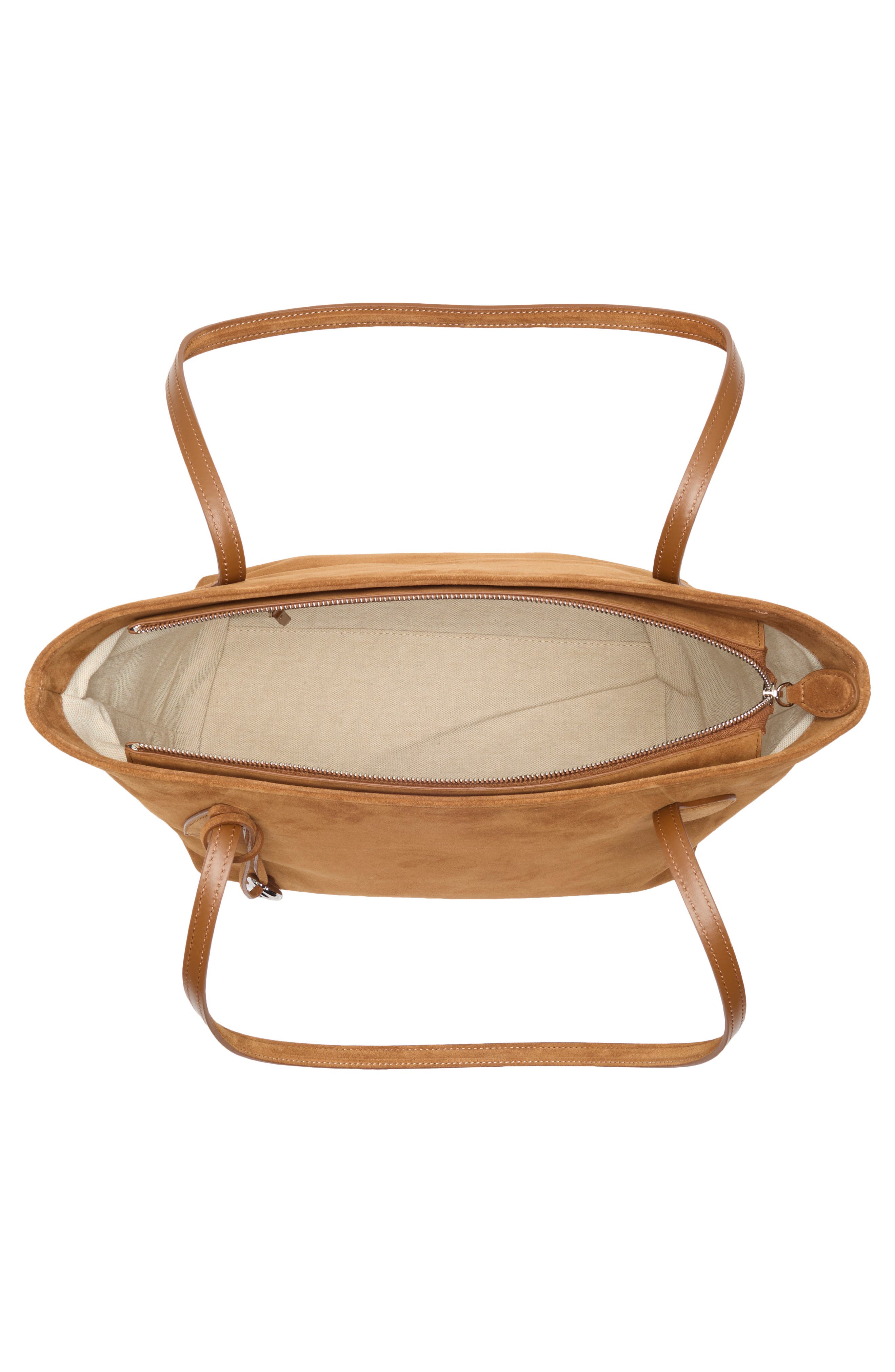 LIFFNER Sprout Midi Suede Tote, Alternate, color, Saddle Brown