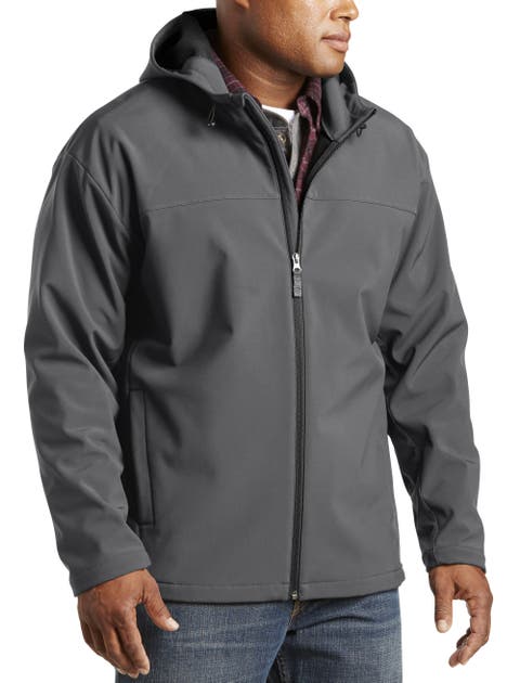 Big & Tall Hooded Bonded Fleece Jacket