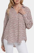 NYDJ Becky Recycled Polyester Georgette Blouse