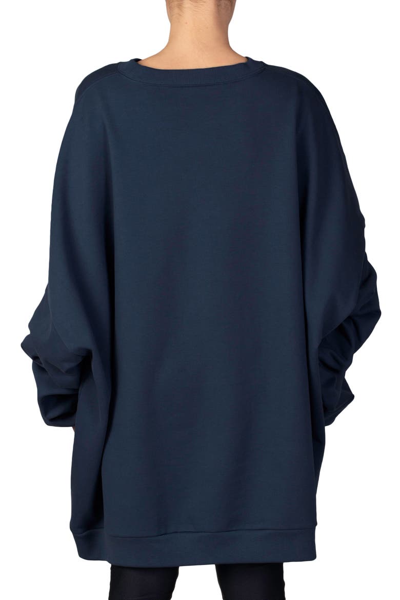 I Love New York Oversize Graphic Sweatshirt, Alternate, color, SARGASSO