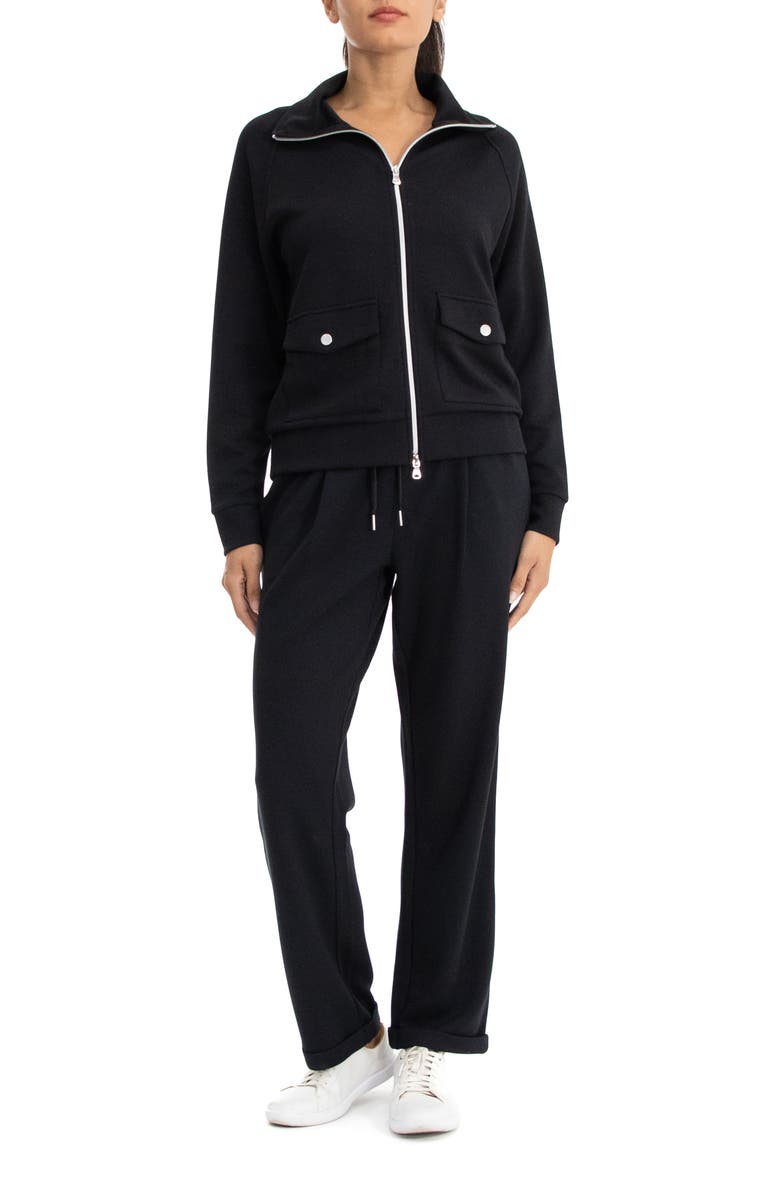 Nanette Lepore Play Scuba Pique Full Zip Jacket, Alternate, color, 