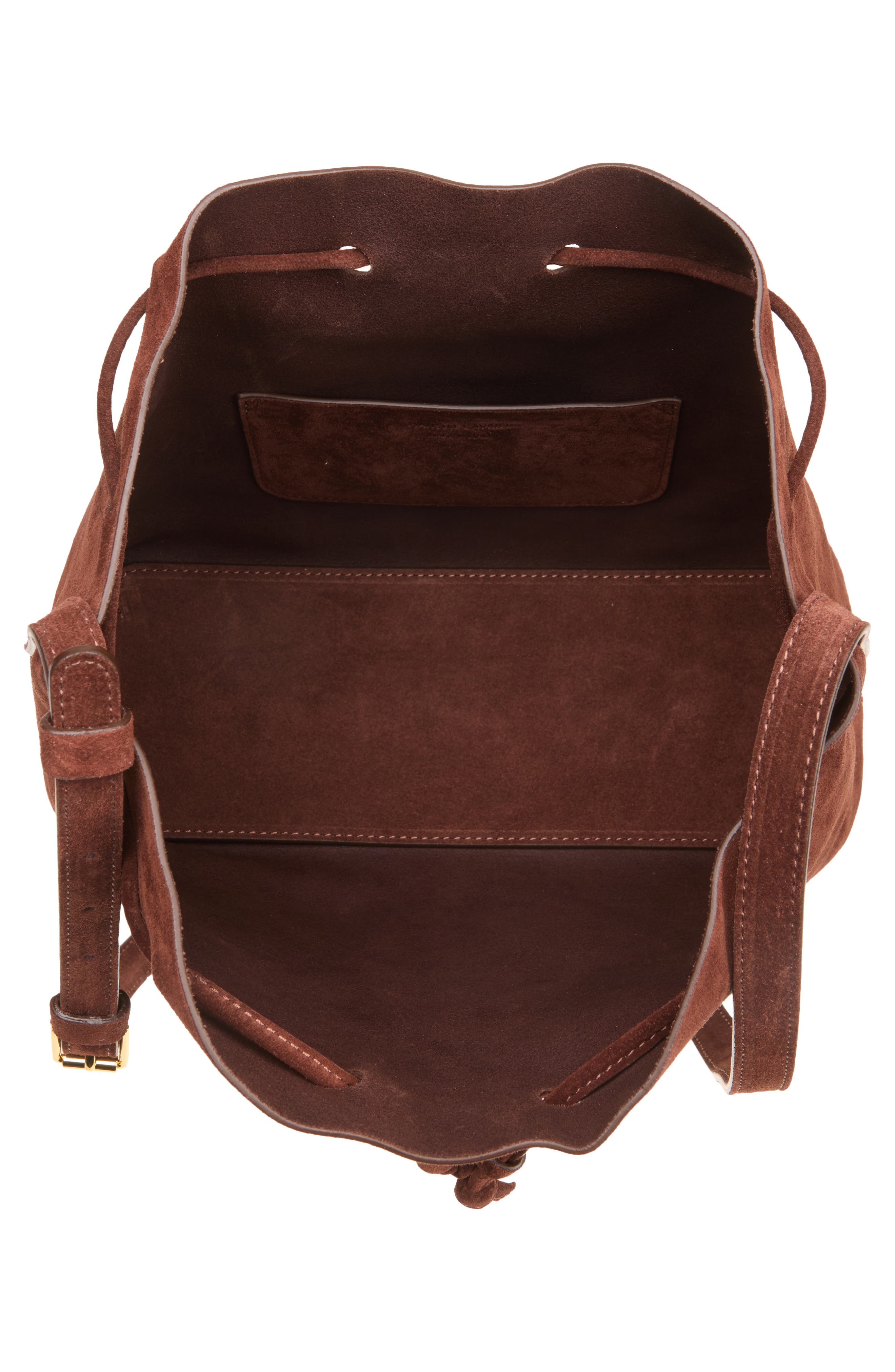 Secchio Suede Crossbody Bag, Alternate, color, CHOCOLATE