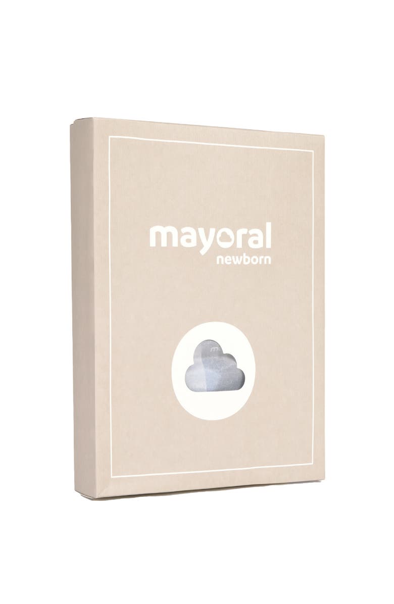 Mayoral Knitted Striped Outfit, Alternate, color, Light Blue