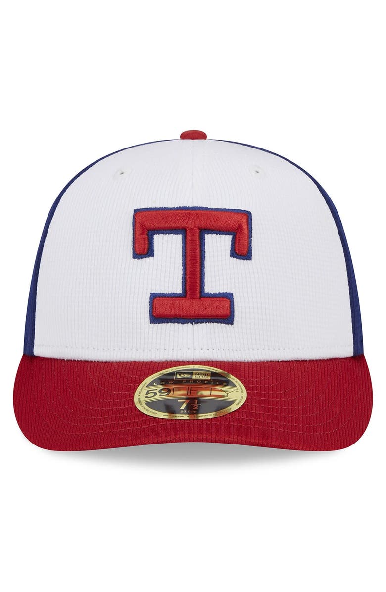 New Era Men's New Era  White Texas Rangers 2024 Batting Practice Low Profile 59FIFTY Fitted Hat, Alternate, color, 