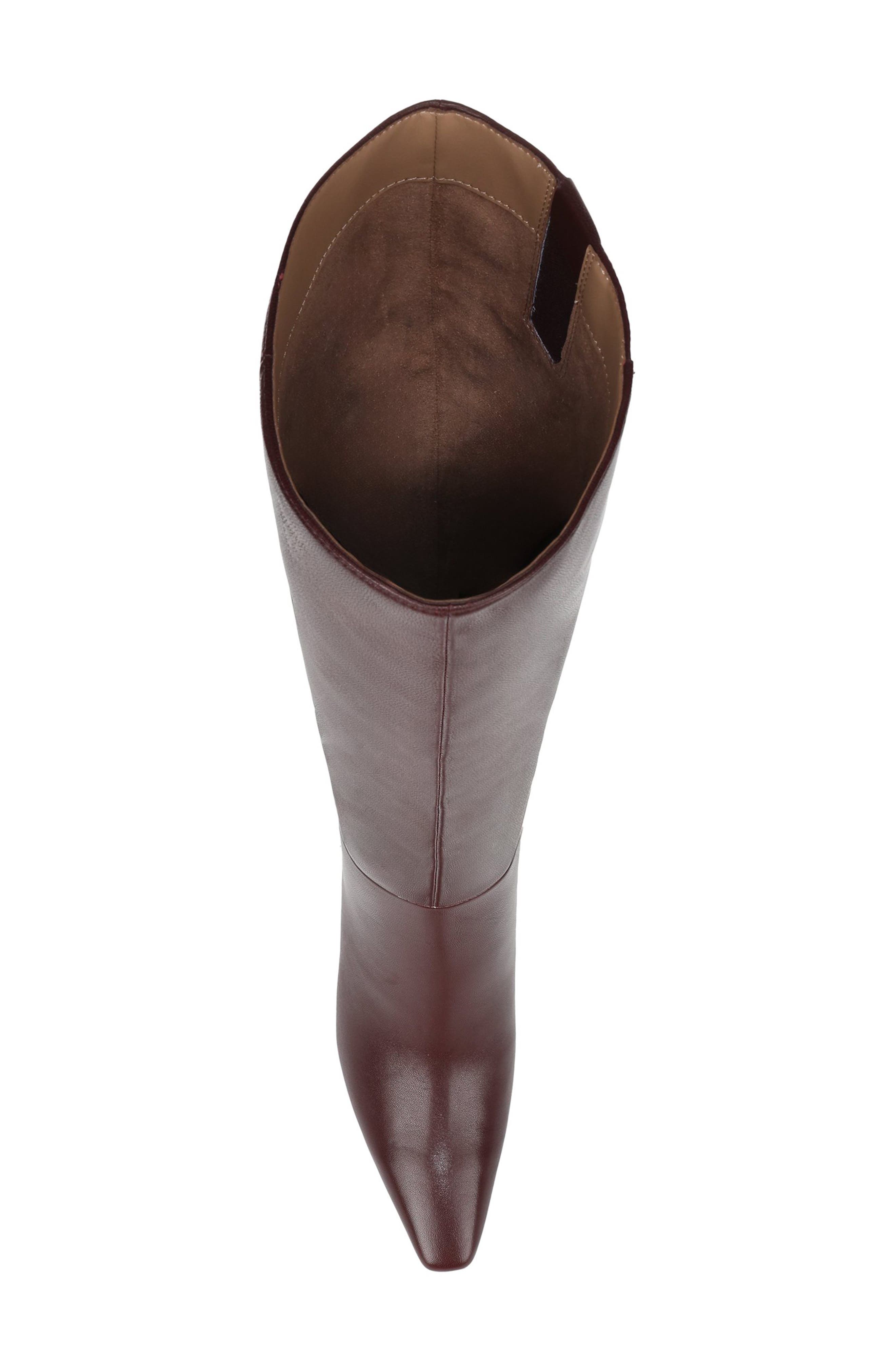 Sylvia Knee High Boot, Alternate, color, FRENCH BURGUNDY LEATHER