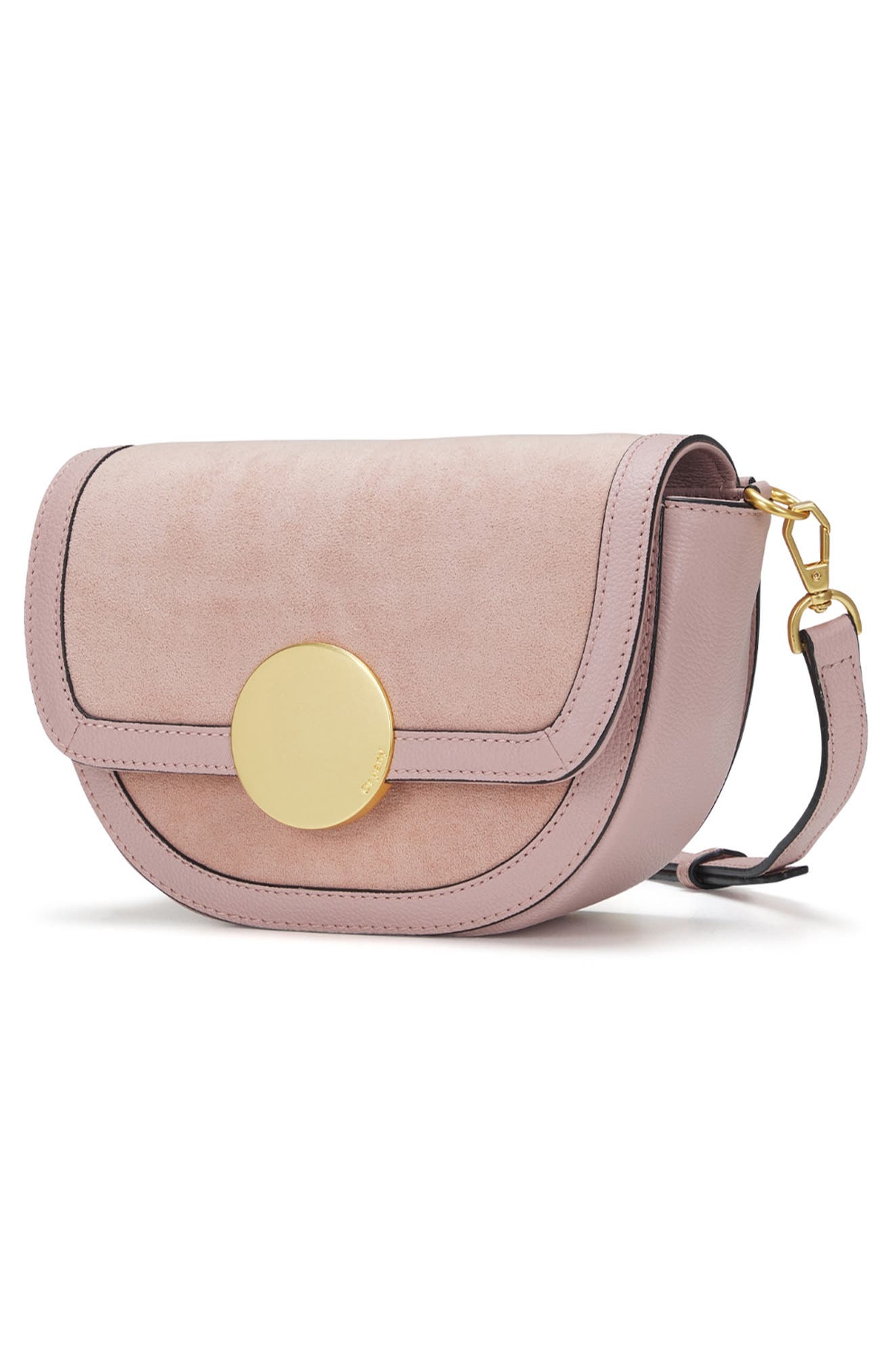 Oryany Lottie Suede Crossbody, Alternate, color, Vintage Pink