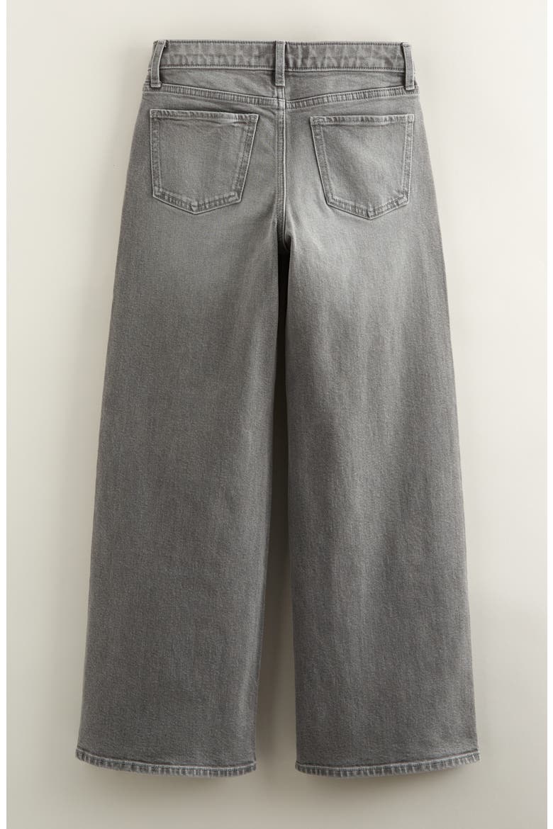 Kids' Wide Leg Jeans, Alternate, color, MEDIUM GREY WASH