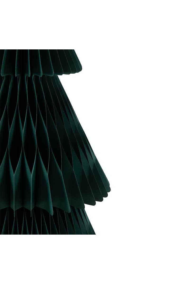 Northlight Tall Accordion Honeycomb Foldable Paper Christmas Tree - 4' - Dark Green, Alternate, color, Green