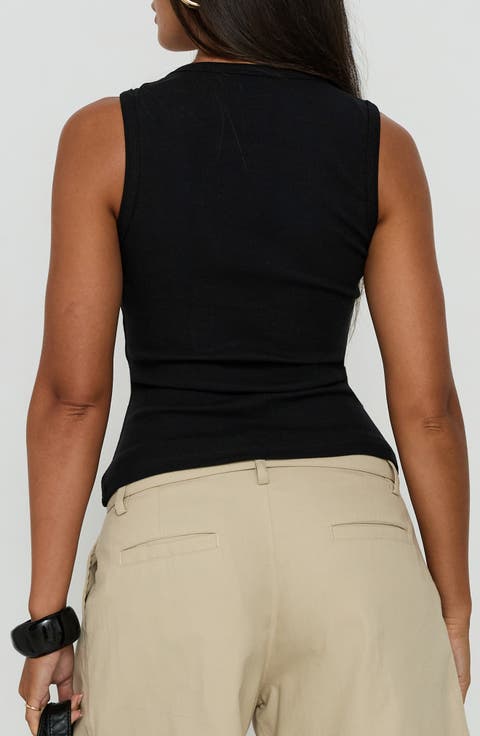 Baseline V-Neck Rib Tank Top