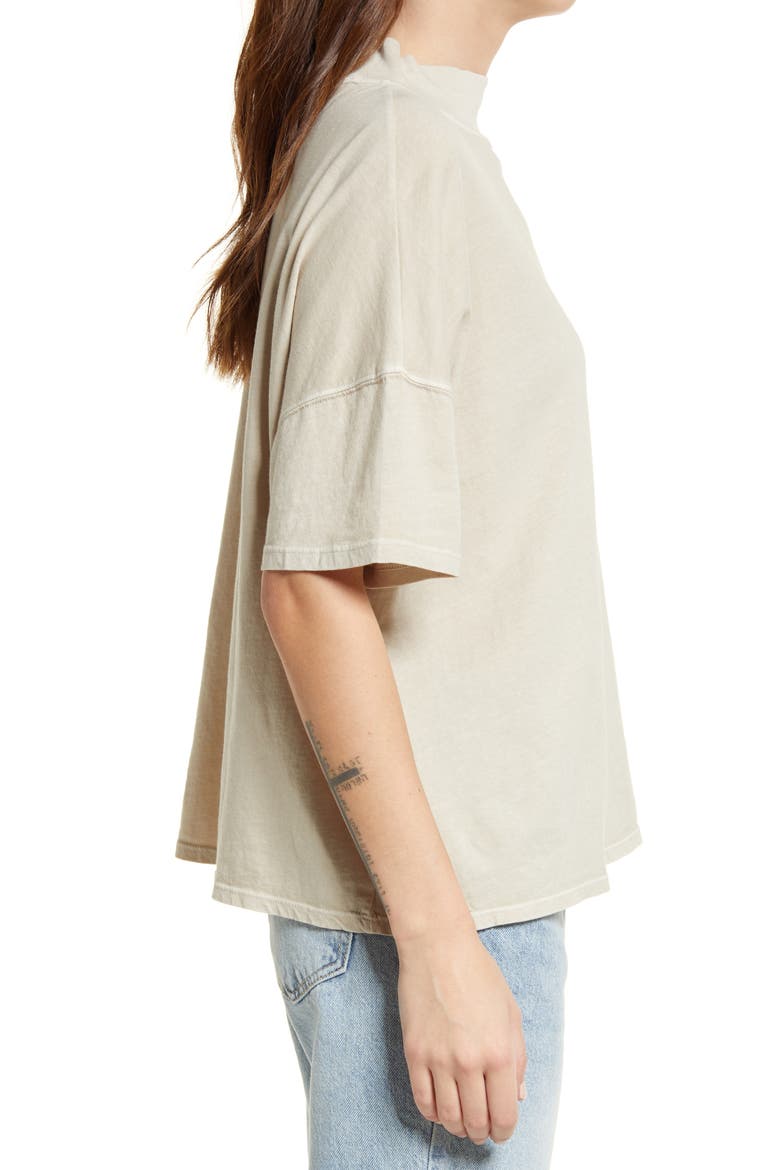 We the Free Fearless Mock Neck Top, Alternate, color, QUILL