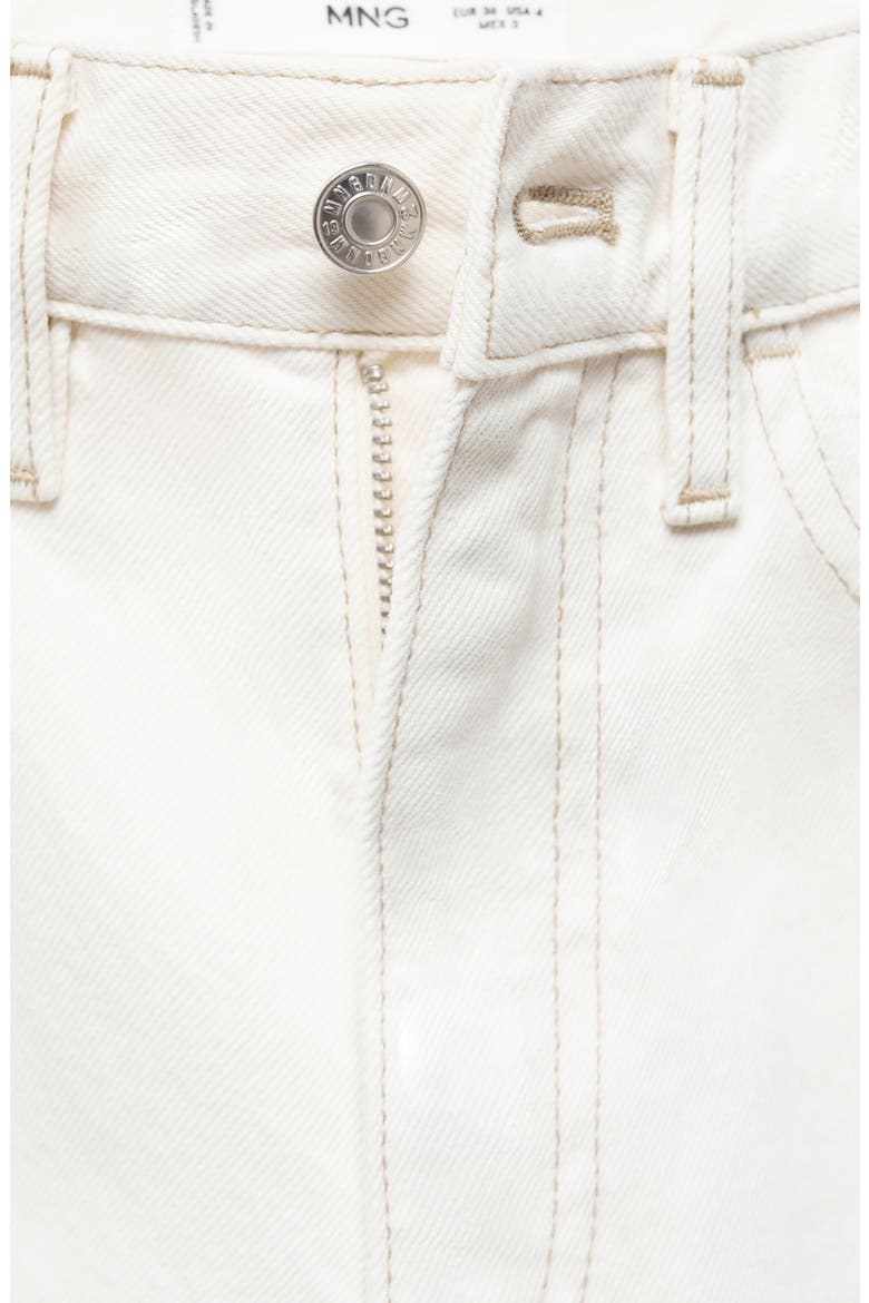 Mid Rise Straight Leg Jeans, Alternate, color, OFF WHITE