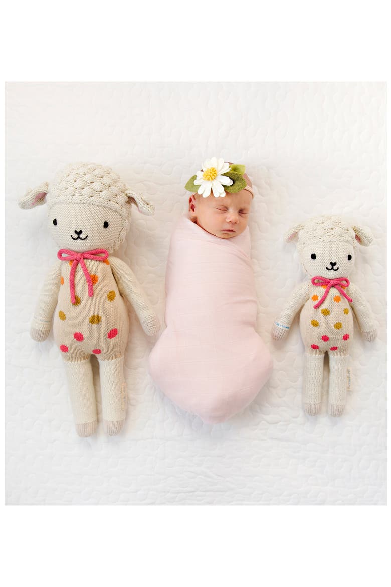 cuddle + kind Lucy the Lamb Stuffed Animal, Alternate, color, WHITE
