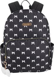 Jessica Simpson Bow Print Nylon Backpack