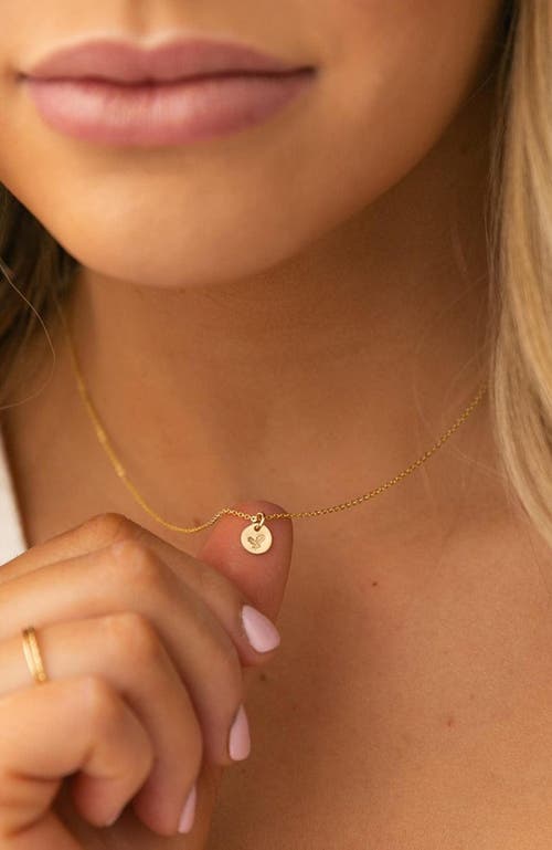 Made By Mary December Birth Flower Necklace In Silver