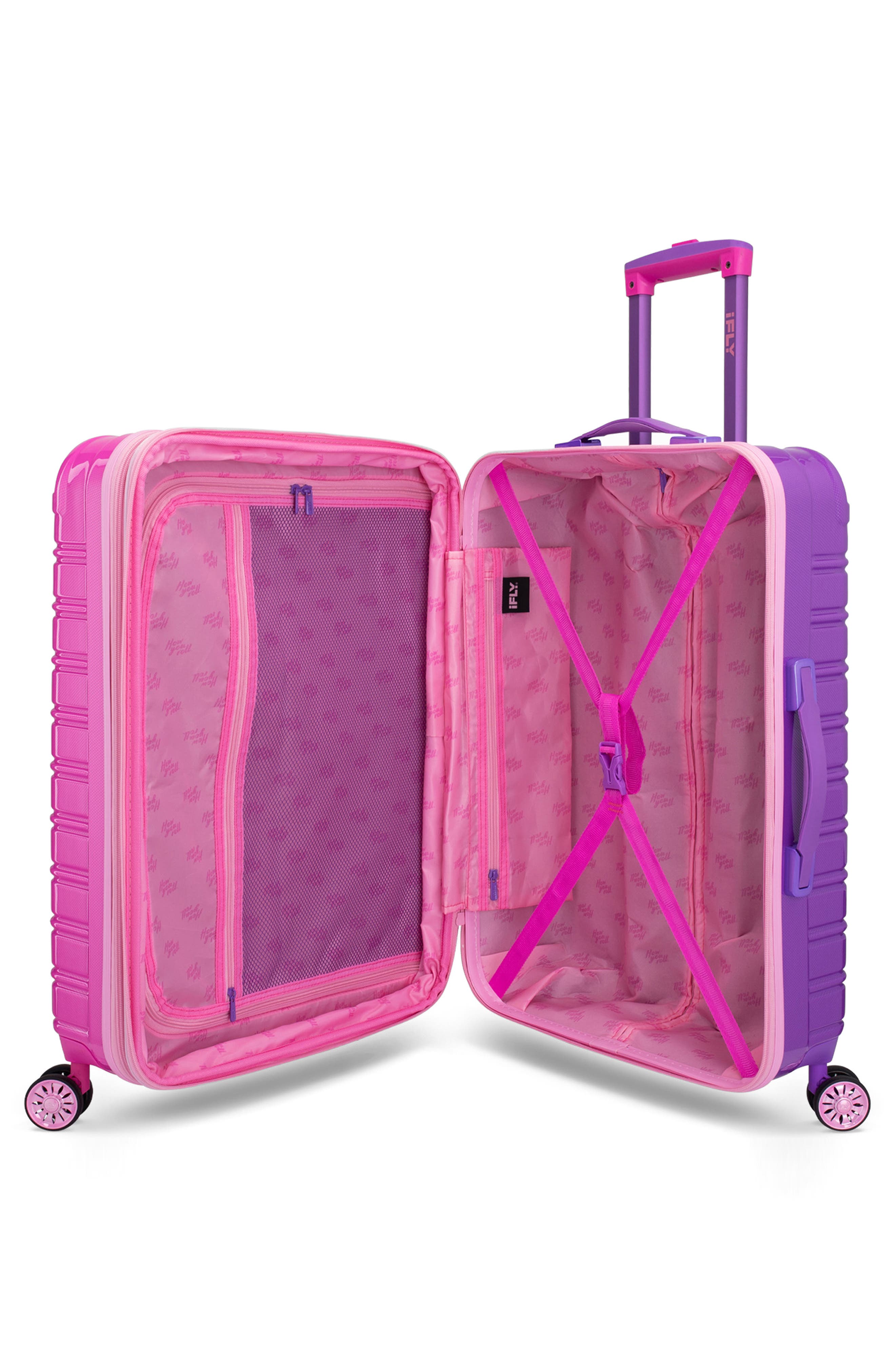 IFLY Fibertech Passion Flower 20" Expandable Wheeled Carry-On Bag, Alternate, color, 