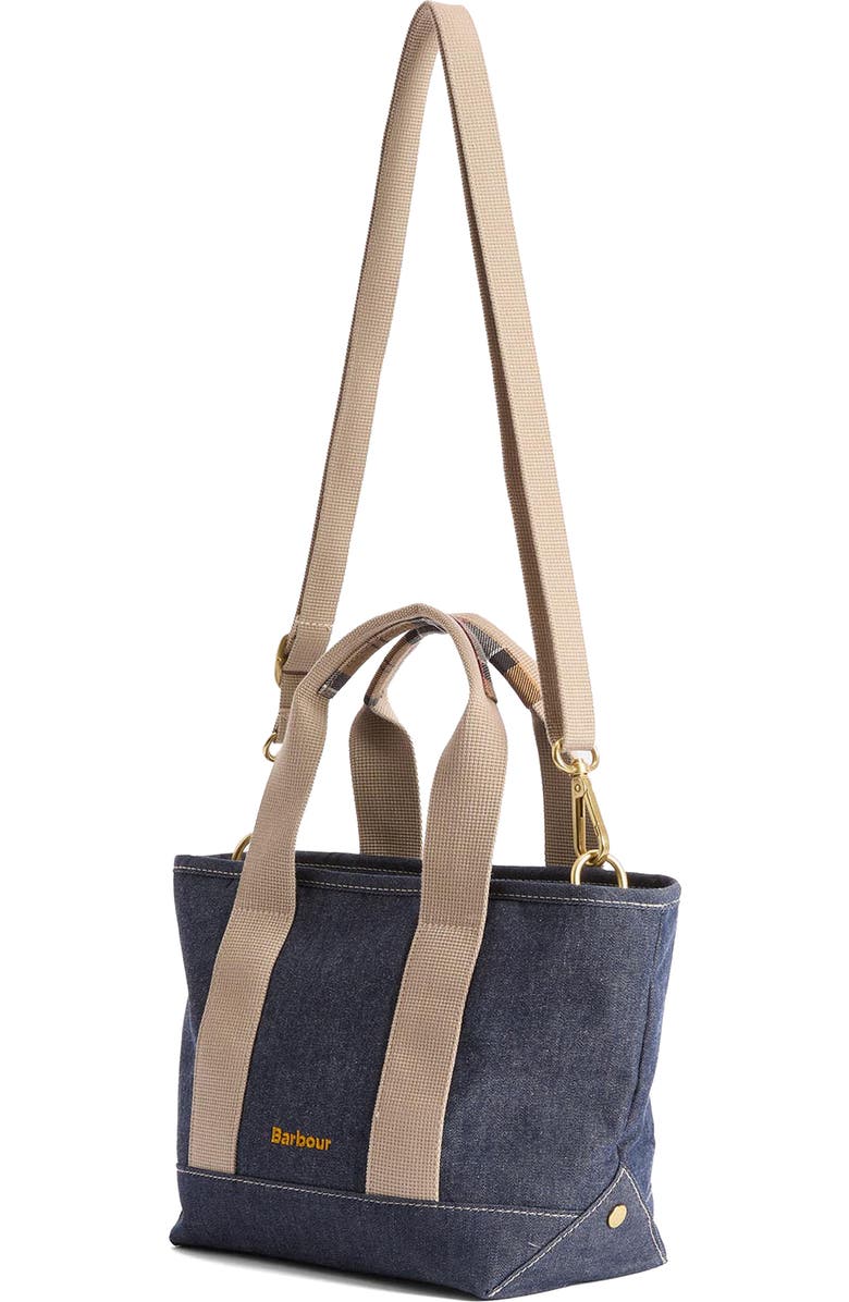 Barbour Mini Mya Denim Tote, Alternate, color, Indigo