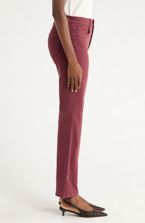 Nydj Marilyn High Waist Straight Leg Jeans In Red