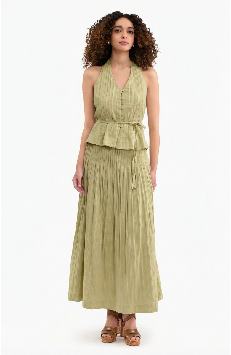 Rebecca Taylor Marianne Halter Top, Main, color, Pale Sage