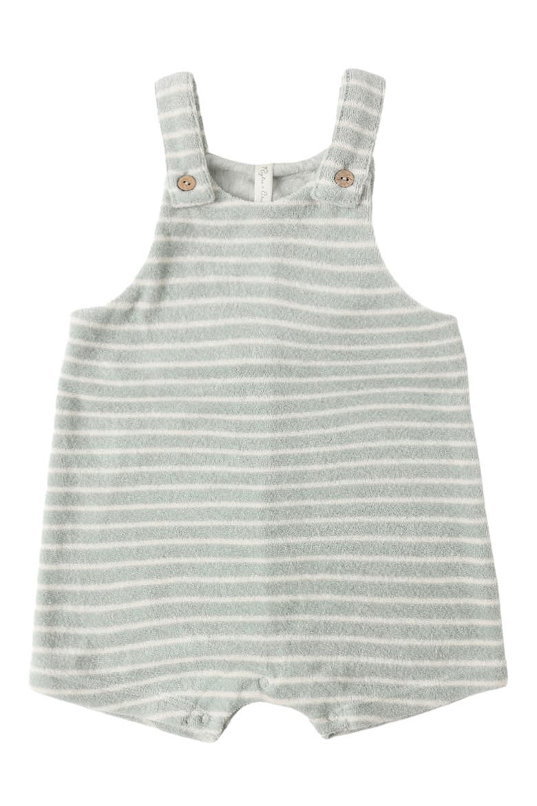 Gio Stripe Terry Romper, Alternate, color, SEAFOAM