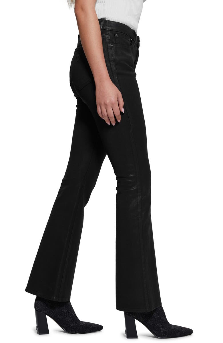 GUESS Sexy Coated Flare Jeans, Alternate, color,