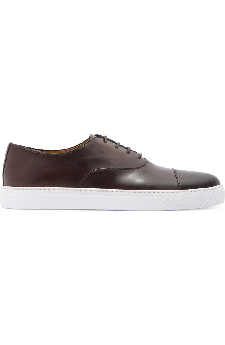Magnanni Albert Cap Toe Sneaker, Alternate, color, Brown