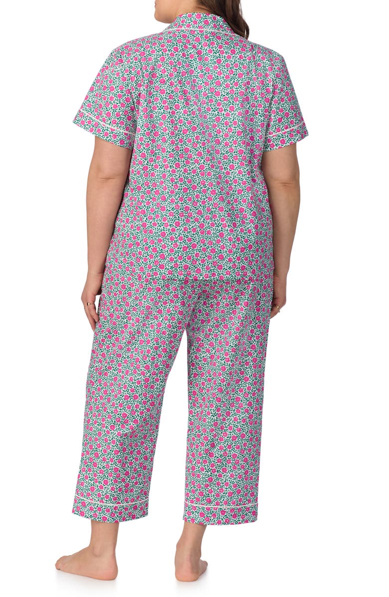 BedHead Pajamas Print Crop Organic Cotton Pajamas, Alternate, color, 
