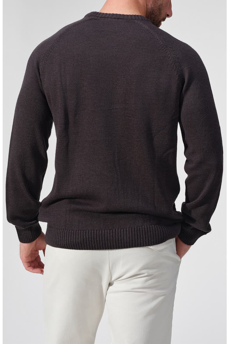 Ravello Merino Wool Cable Knit Sweater, Alternate, color, CHARCOAL