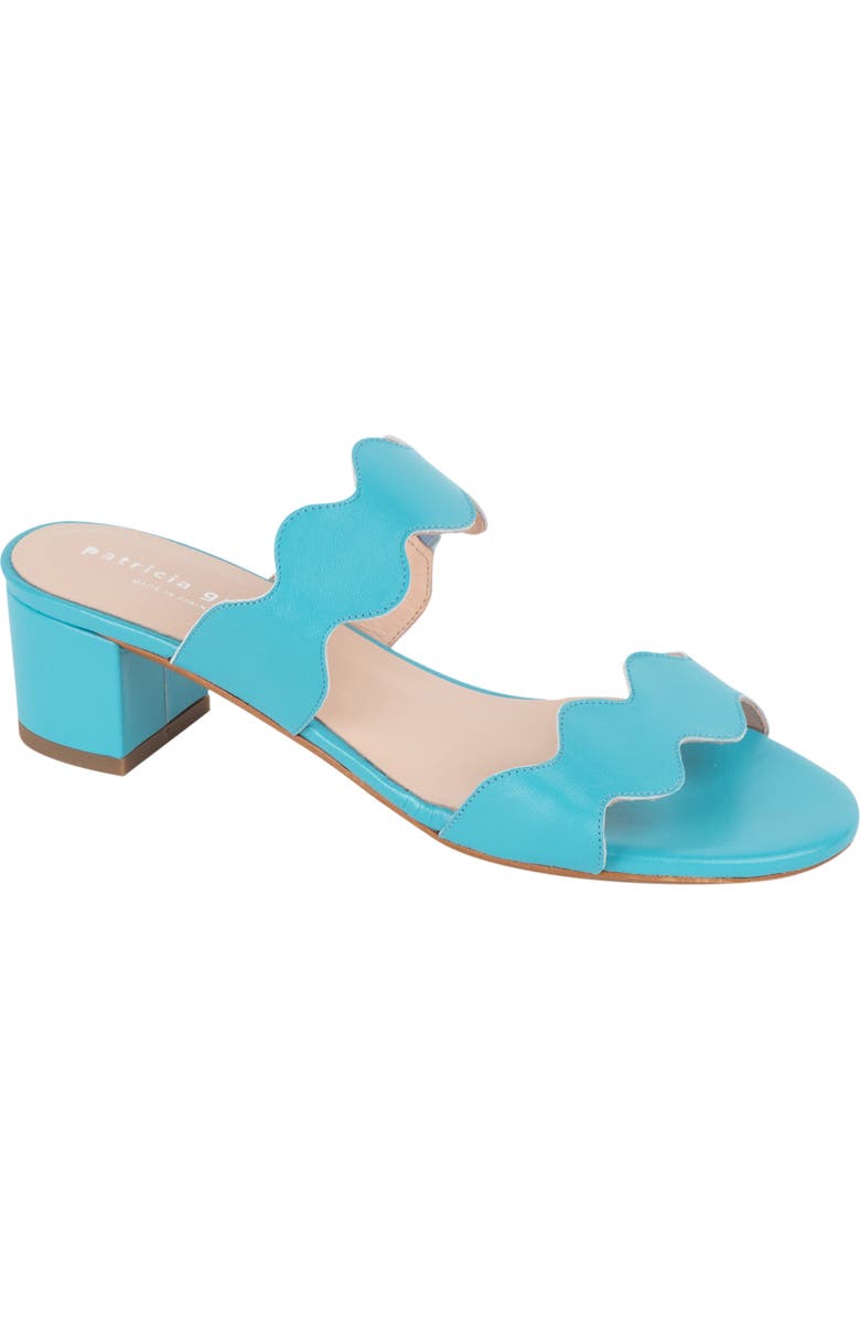 patricia green Palm Beach Slide Sandal, Main, color, Turquoise Leather