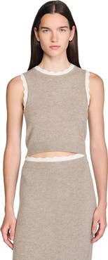 SANDRO High-neck knit sweater