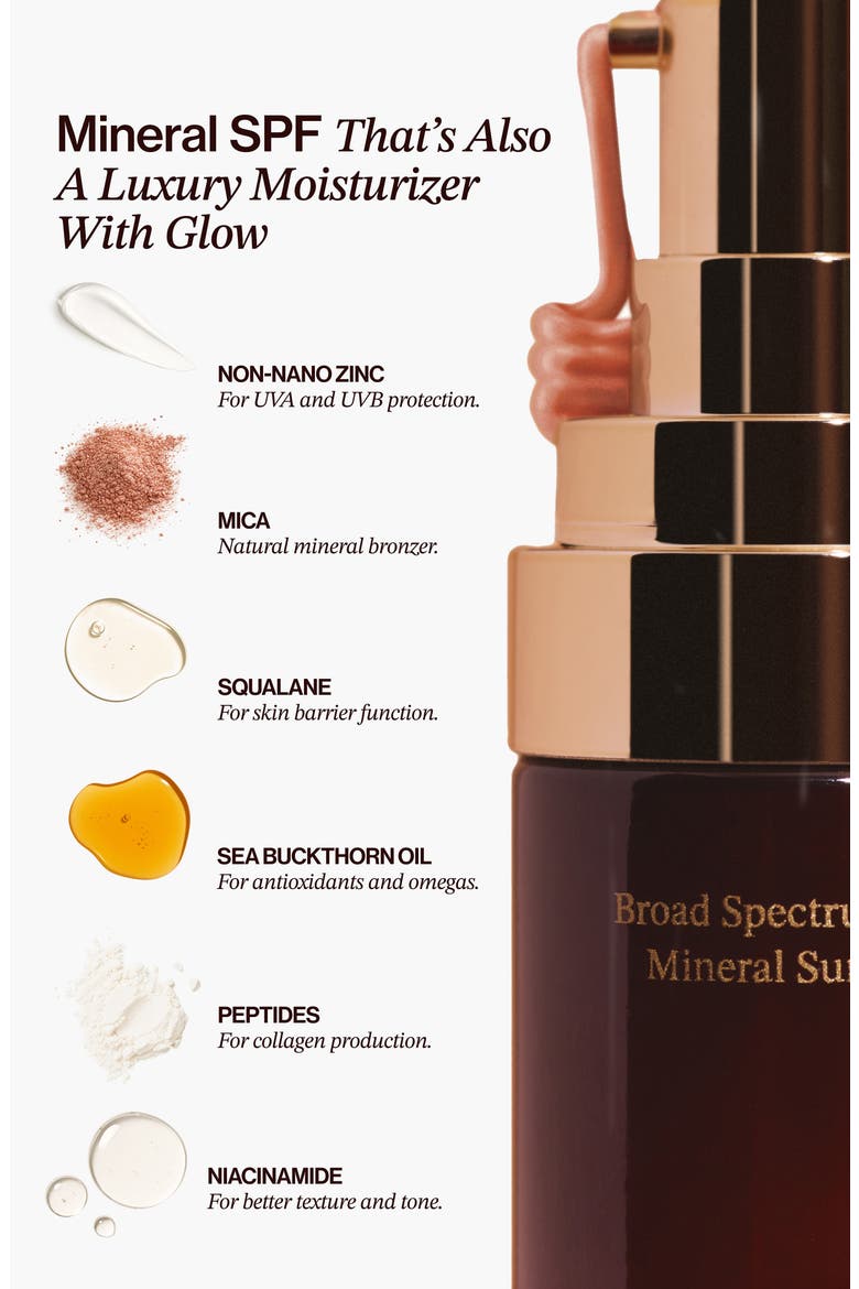 The One Warm Glow - Daily Sun Cream SPF 30 Mineral Sunscreen, Alternate, color, BROWN
