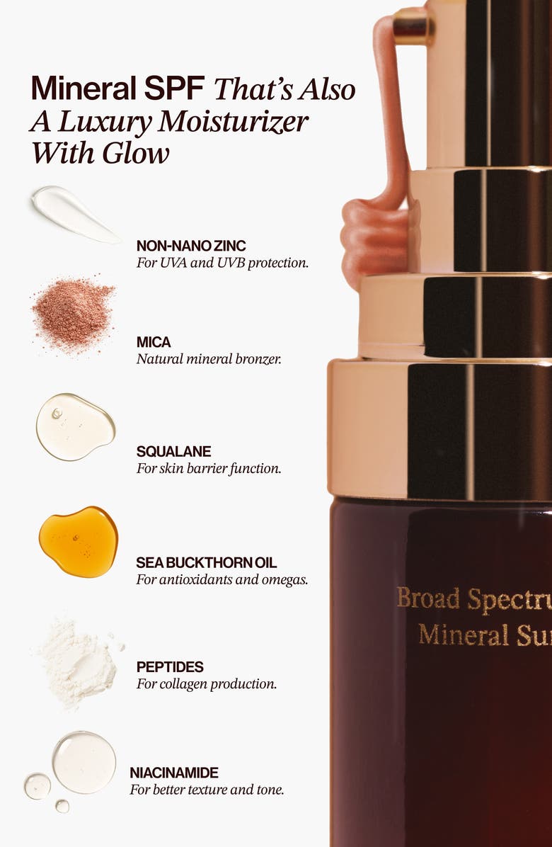 Good Weather Skin The One Warm Glow - Daily Sun Cream SPF 30 Mineral Sunscreen, Alternate, color, Brown