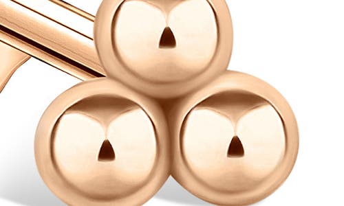 Maria Tash Three Ball Trinity Single Stud Earring In Gold