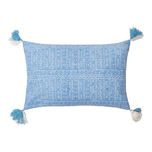 C & F Home C&f Home Cyrus Woven Tasseled Cotton Decorative Throw Pillow, Get In Blue