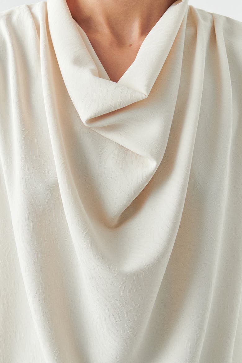 Ashlyn Cowl Neck Blouse, Alternate, color, CREAM