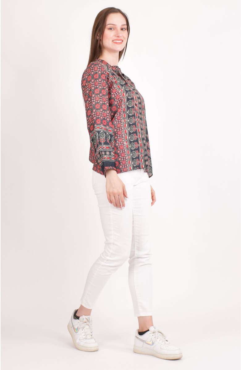 RAAS Ayla Muslin Silk Button-Up Top, Alternate, color, 