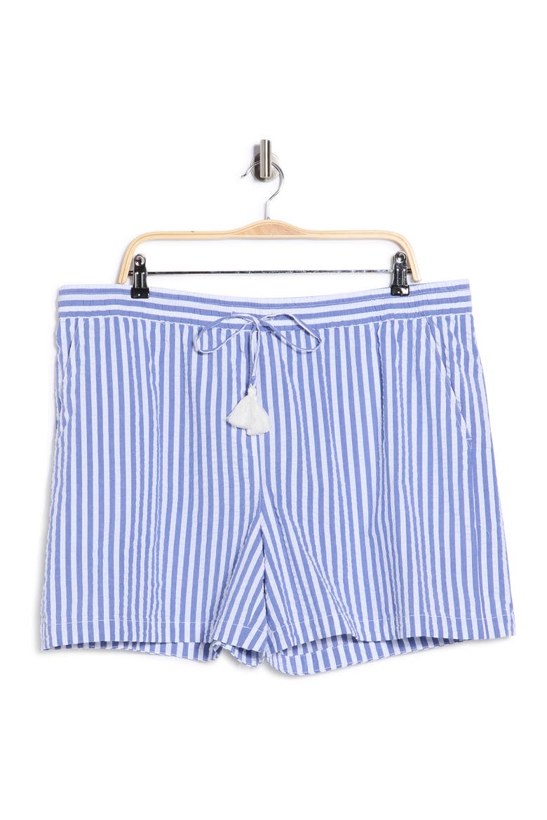 Frond Harbor Stripe 5-Inch Shorts, Alternate, color, COBALT HAZE