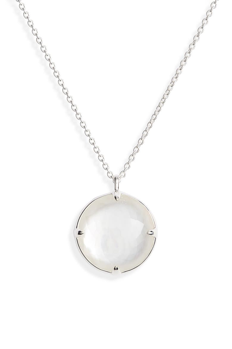 Rock Candy Pendant Necklace, Alternate, color, WHITE