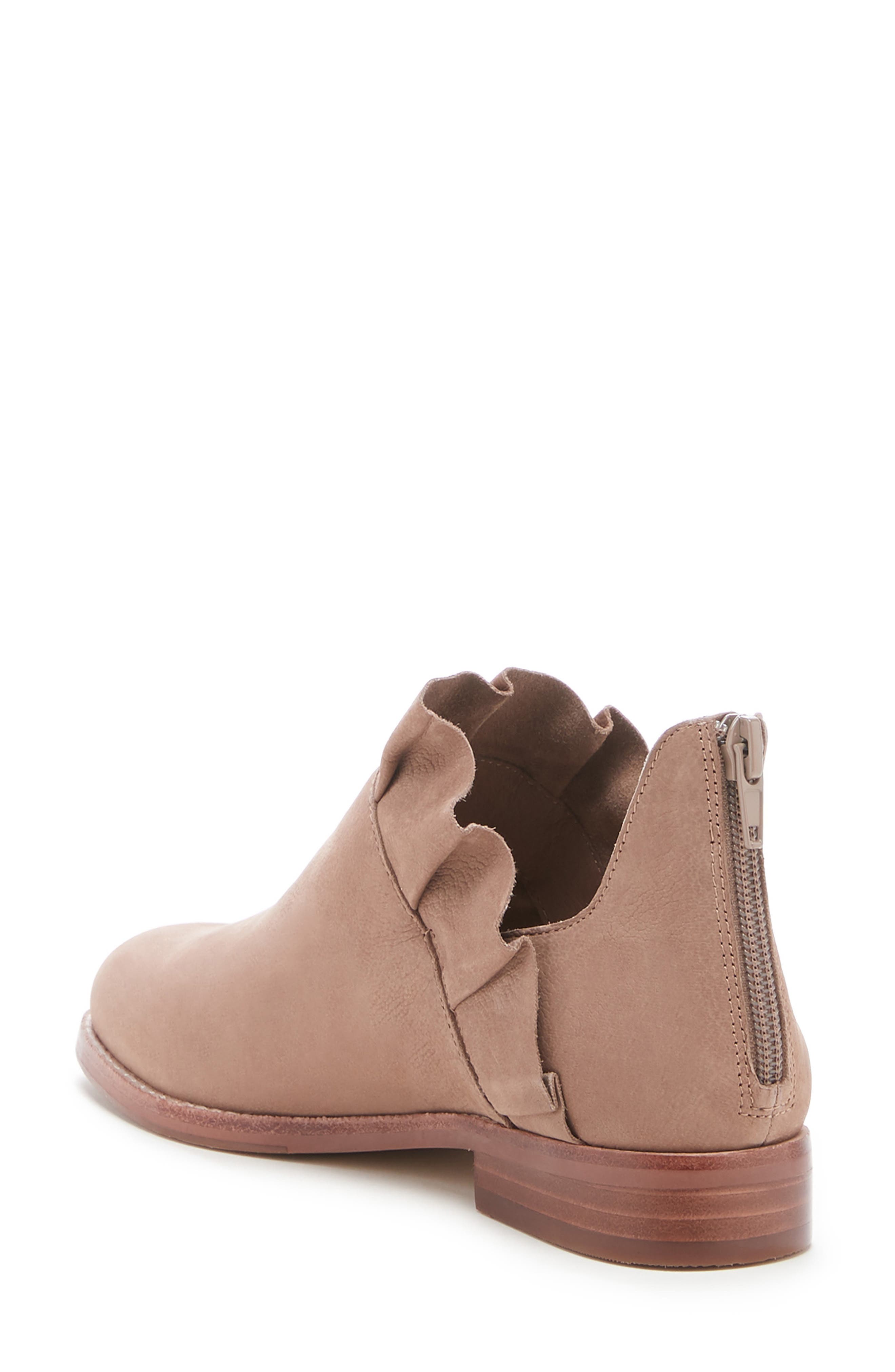 Brinya Ruffle Bootie, Alternate, color, BROWN SUGAR LEATHER