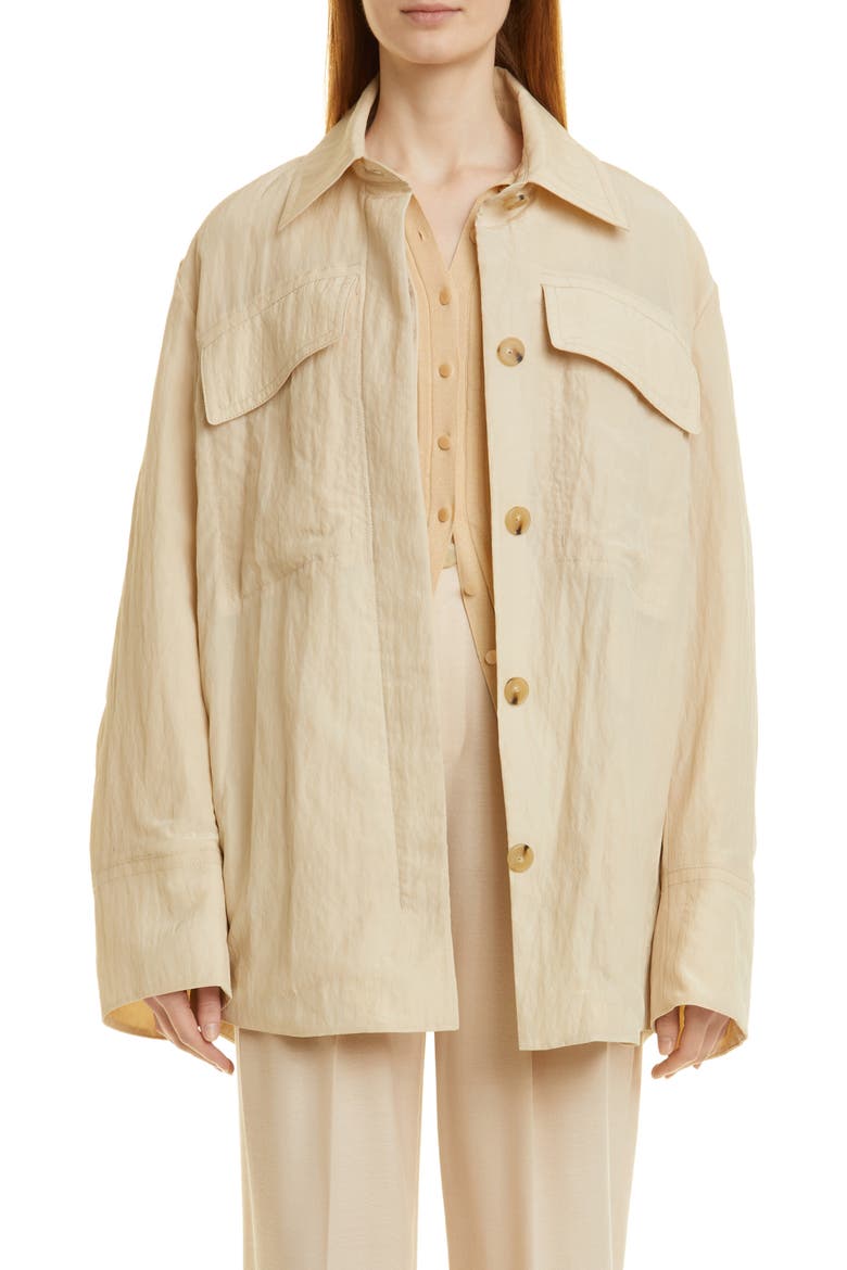 Shirt Jacket, Main, color, PALE FAWN
