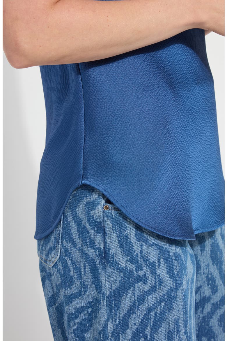 Akemi Mixed Media Tank Top, Alternate, color, PALERMO BLUE