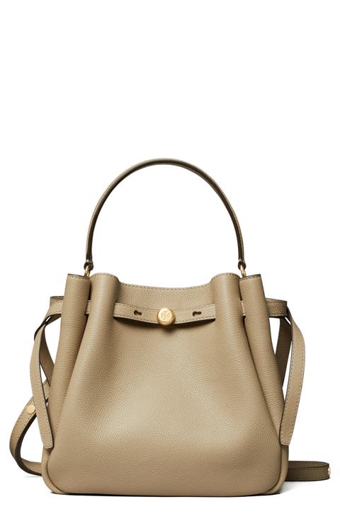 Romy Pebble Leather Bucket Bag
