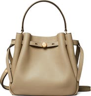 Tory Burch Romy Pebble Leather Bucket Bag