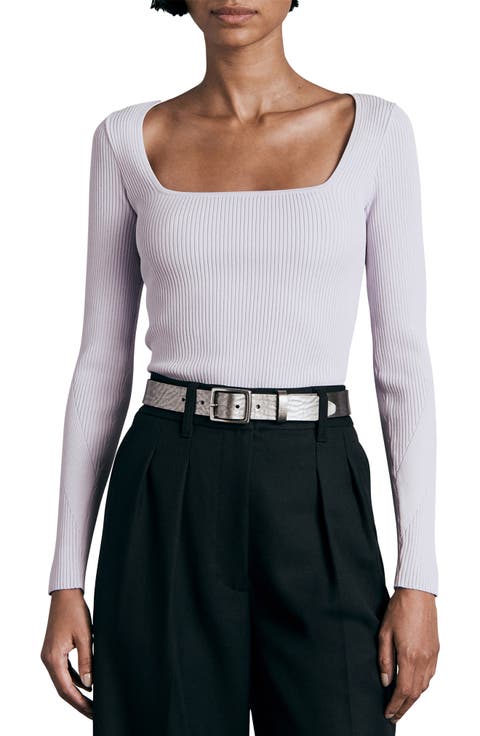 Asher Rib Long Sleeve Top